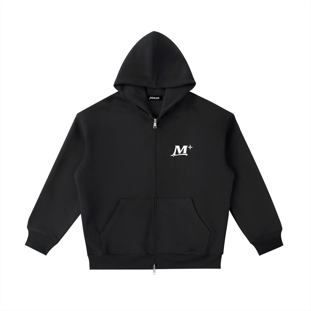 MIRAJE Zip-Up (White Letters)
