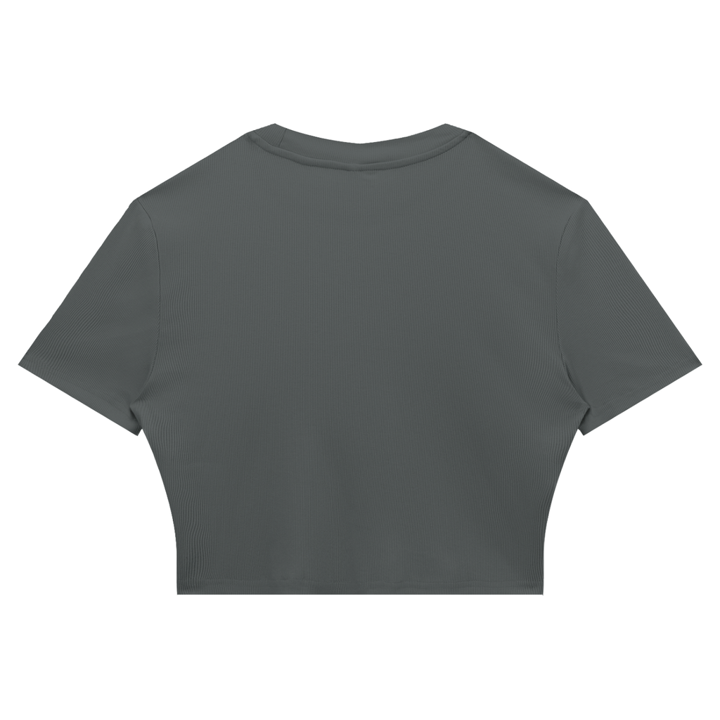 MIRAJE Women's Kiss Mark Cropped T-Shirt