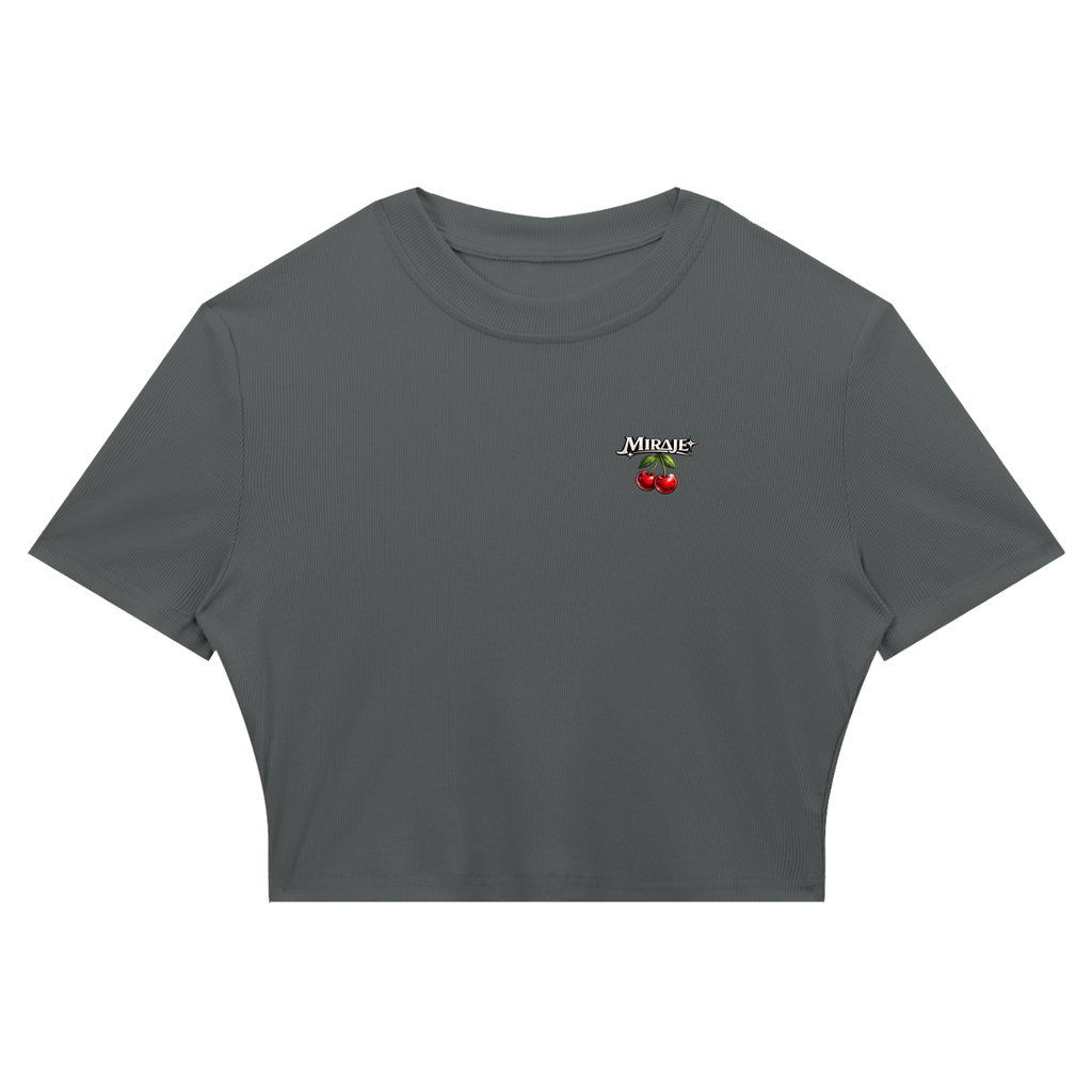 MIRAJE Woman's Cherry Cropped T-Shirt