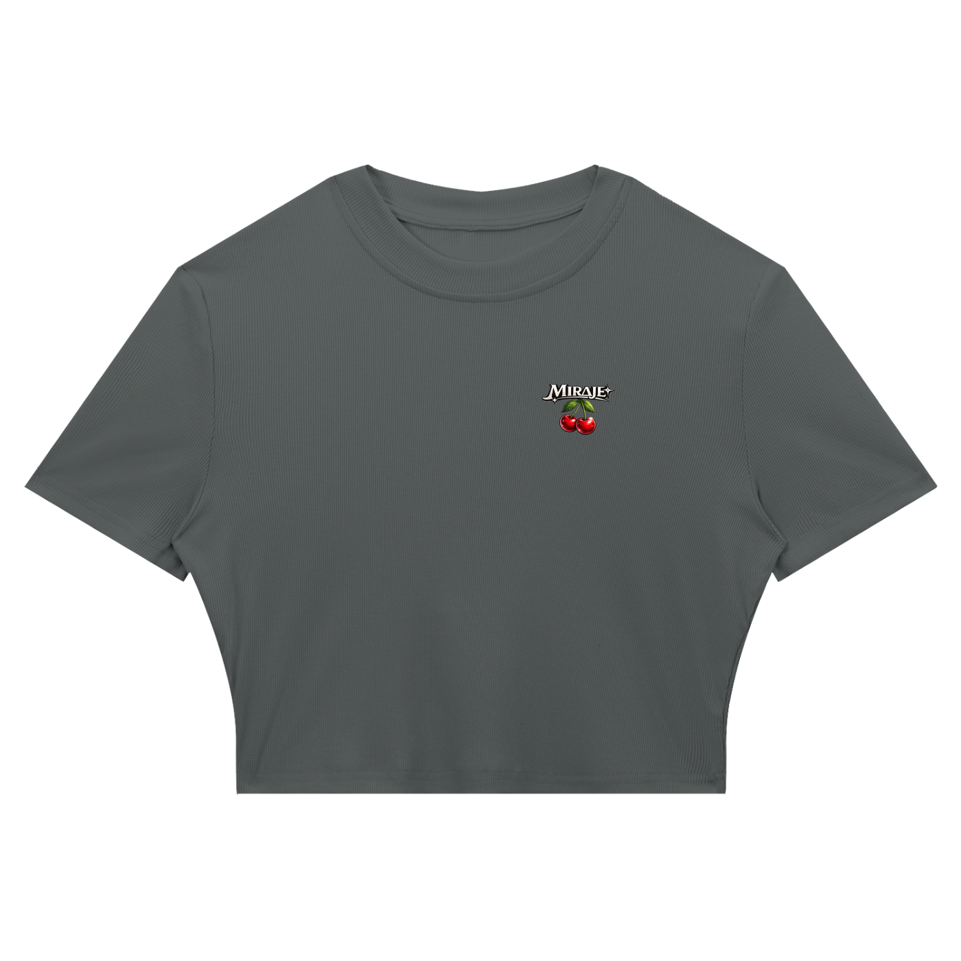 MIRAJE Woman's Cherry Cropped T-Shirt