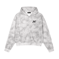 MIRAJE Dirty Wash Zip-Up Hoodie