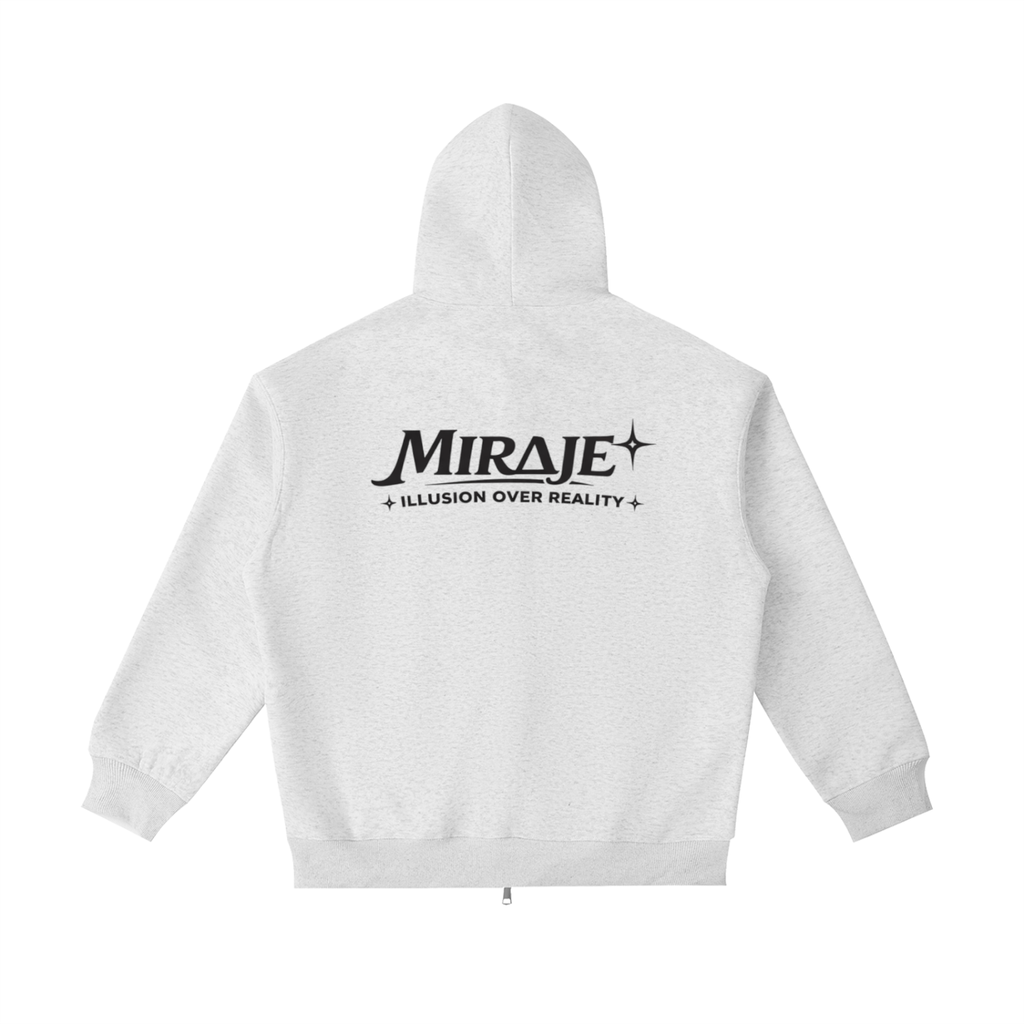 MIRAJE Zip-Up (Black Letters)