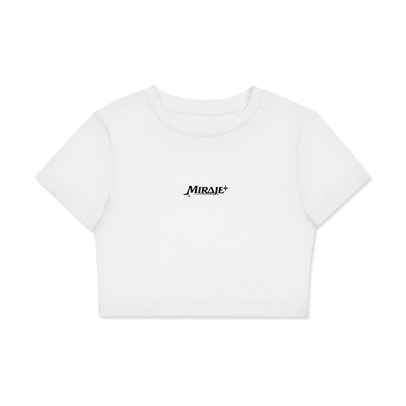 MIRAJE Fitted Crop Cotton T-Shirt
