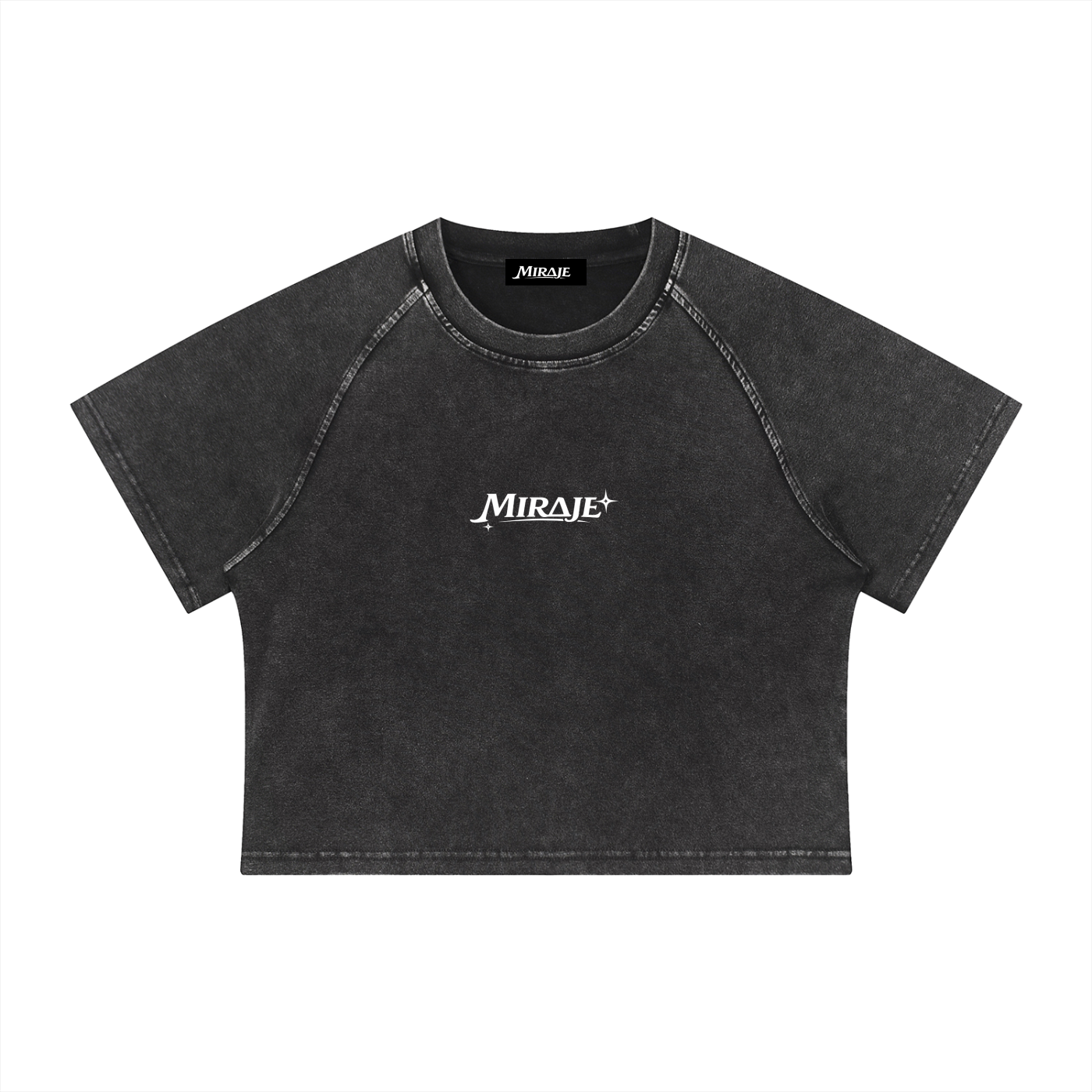 MIRAJE Mineral Wash Cropped Top
