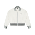 MIRAJE Striped Rib Collar Zip Jacket
