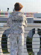 MIRAJE Dirty Wash Zip-Up Hoodie
