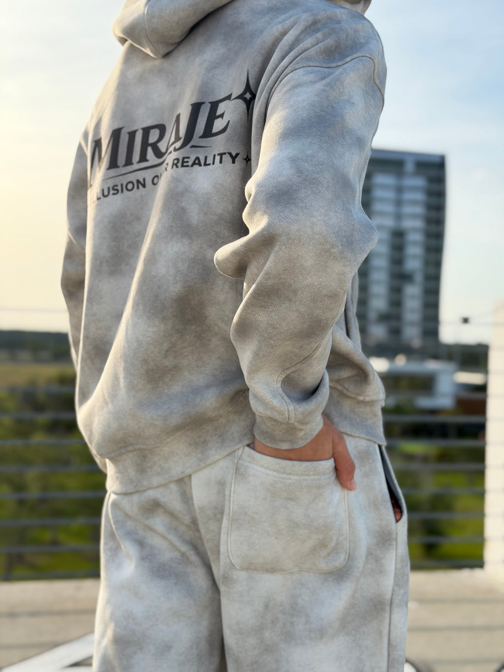 MIRAJE Dirty Wash Sweatpants