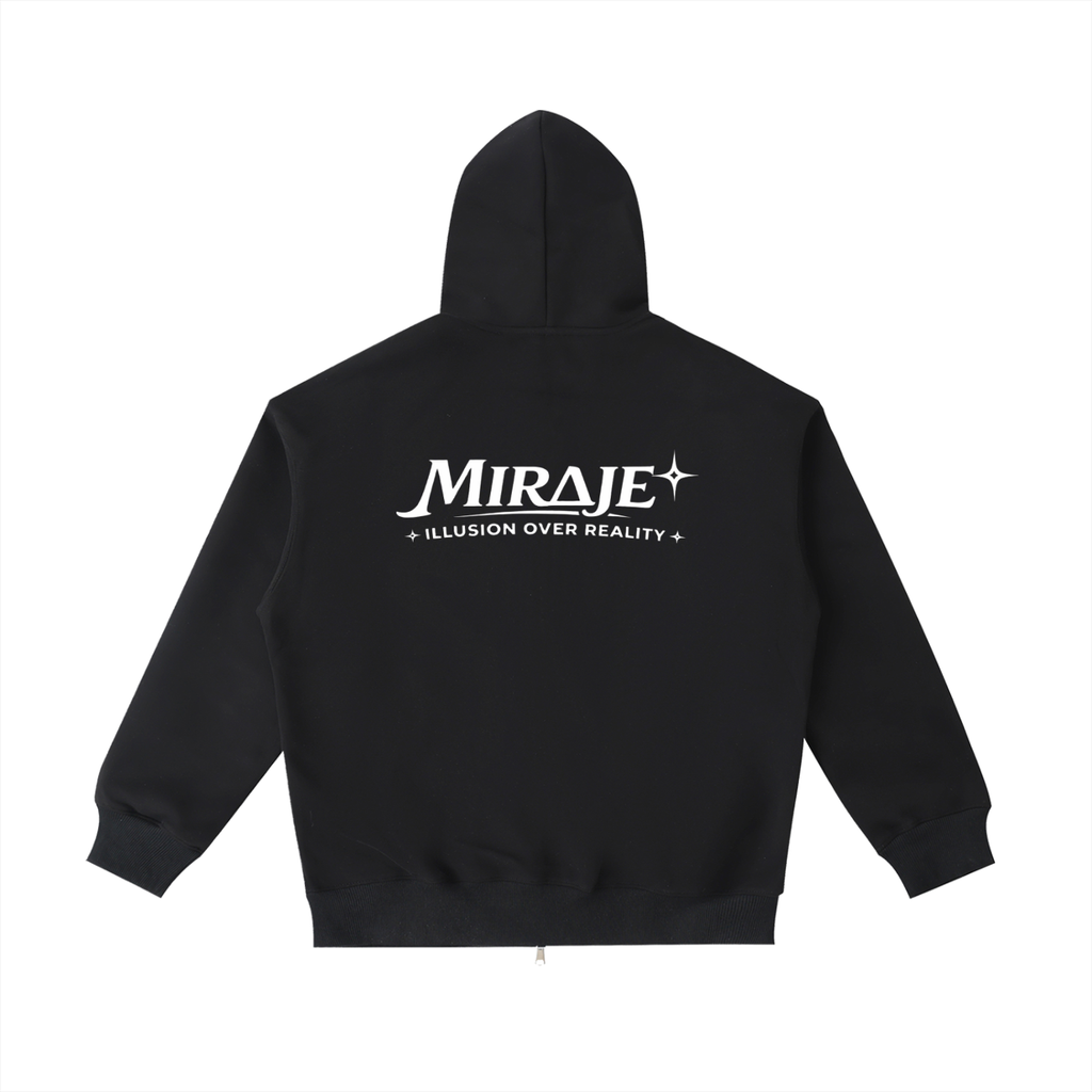 MIRAJE Zip-Up (White Letters)