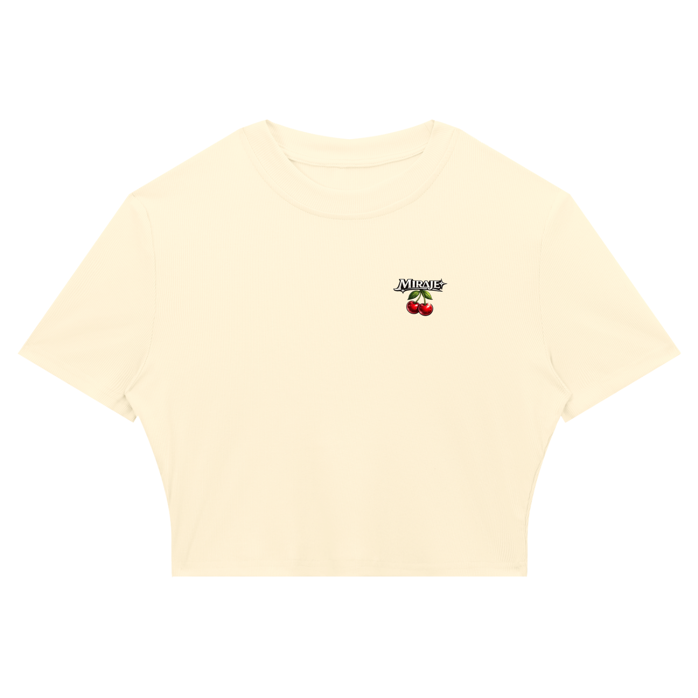 MIRAJE Woman's Cherry Cropped T-Shirt
