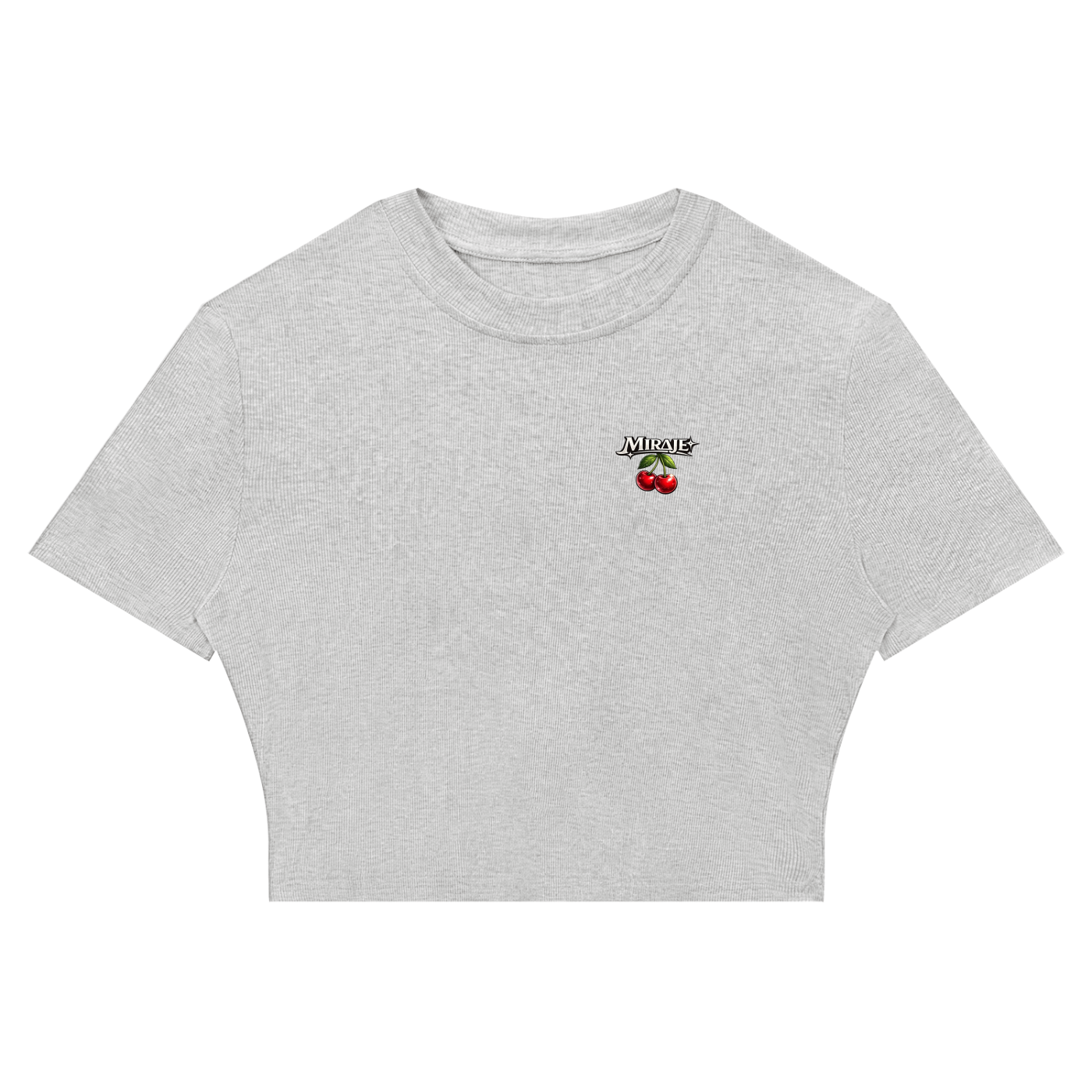 MIRAJE Woman's Cherry Cropped T-Shirt