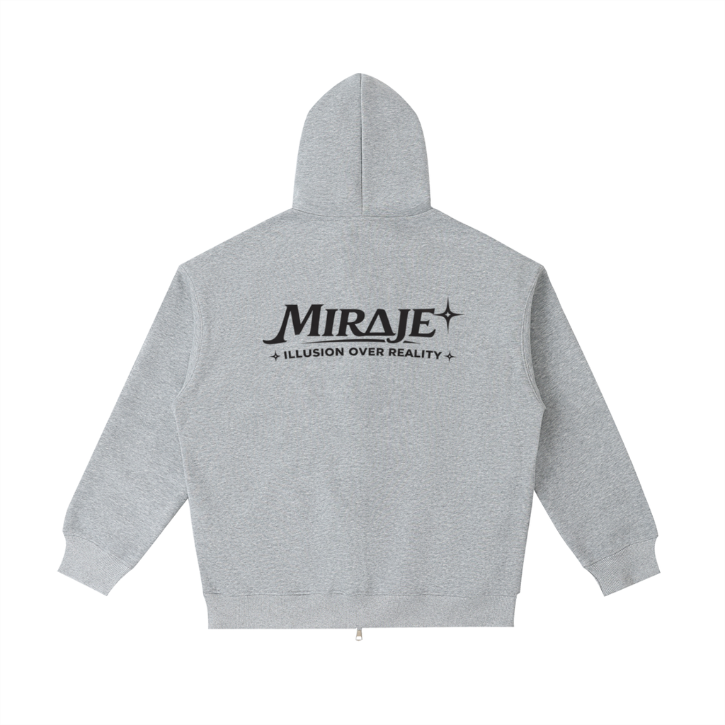 MIRAJE Zip-Up (Black Letters)