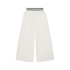 MIRAJE Striped Waist Wide Leg Pants