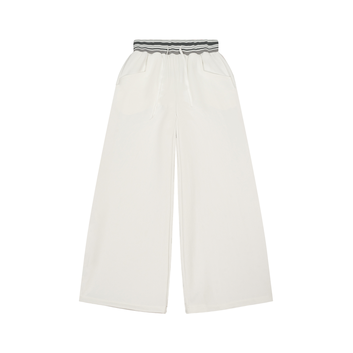 MIRAJE Striped Waist Wide Leg Pants