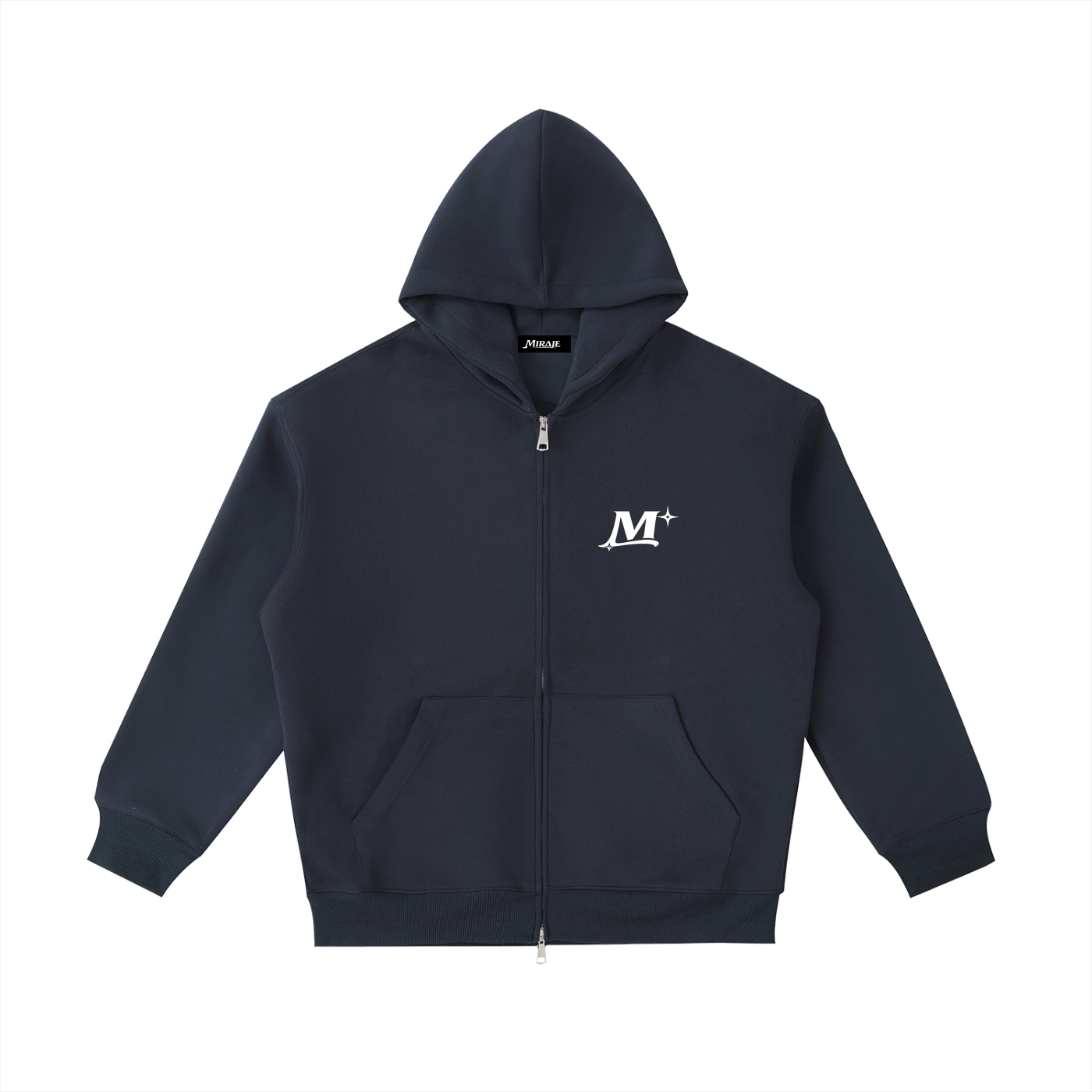 MIRAJE Zip-Up (White Letters)