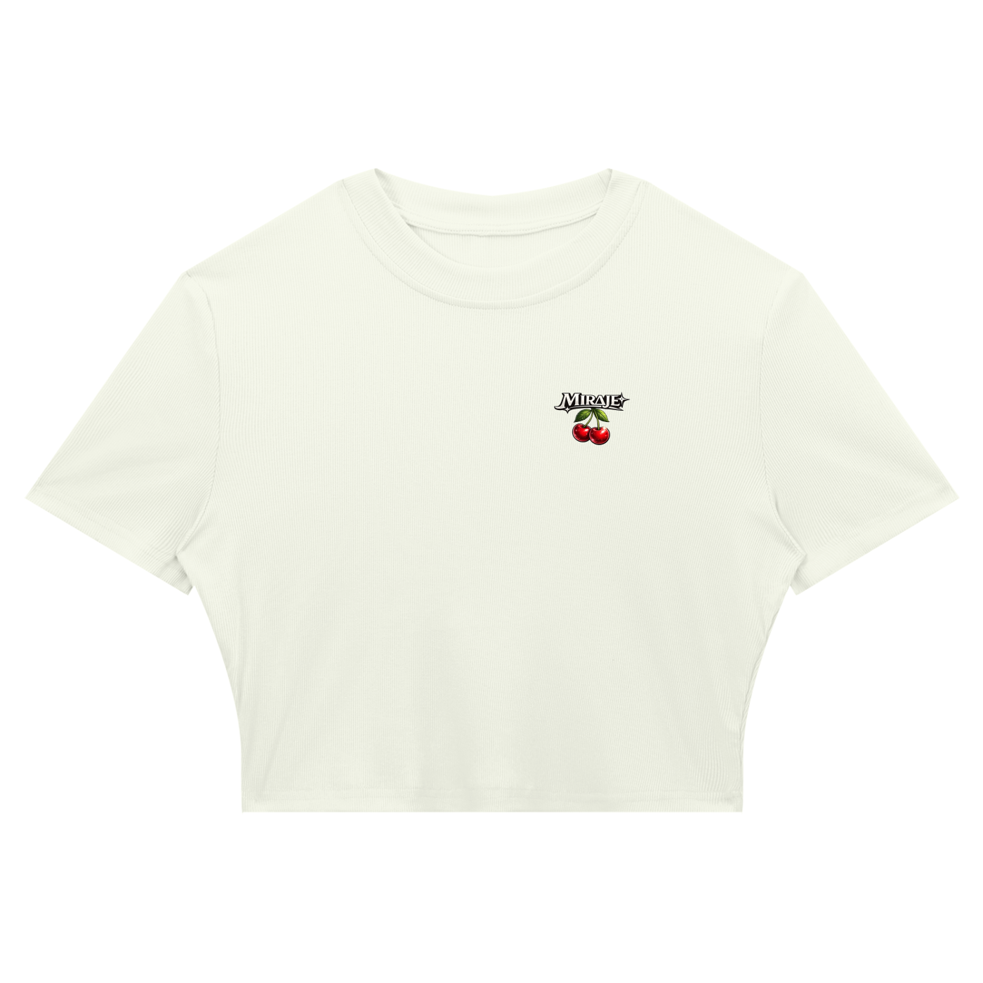 MIRAJE Woman's Cherry Cropped T-Shirt