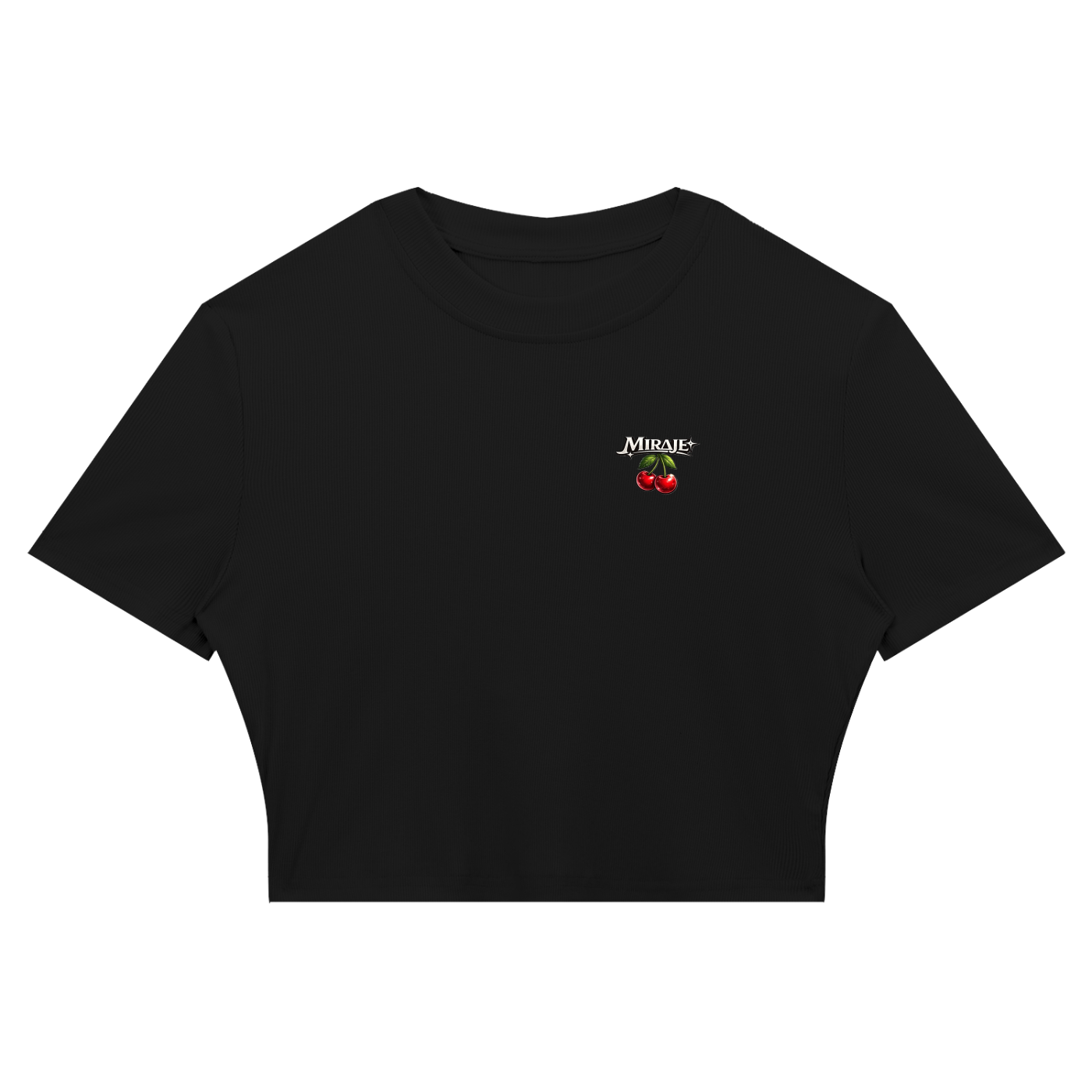 MIRAJE Woman's Cherry Cropped T-Shirt