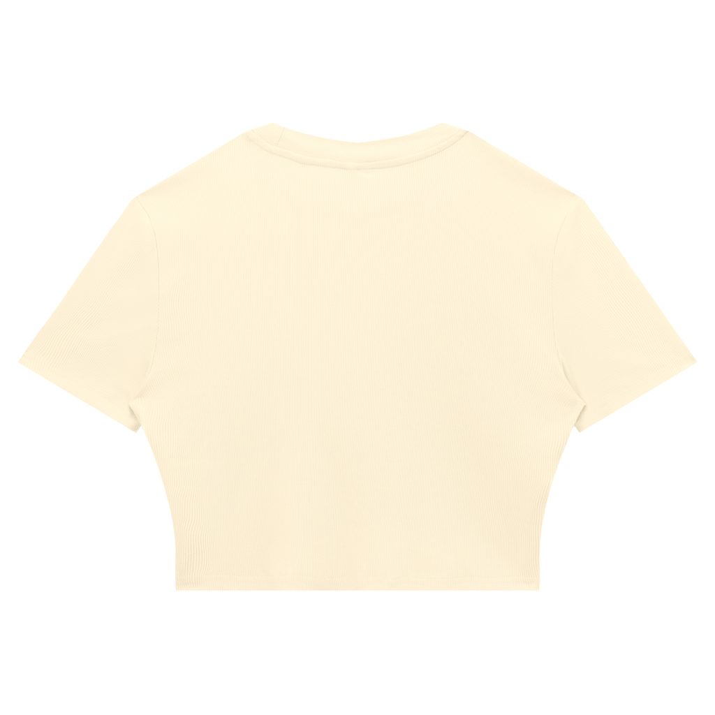 MIRAJE Women's Kiss Mark Cropped T-Shirt
