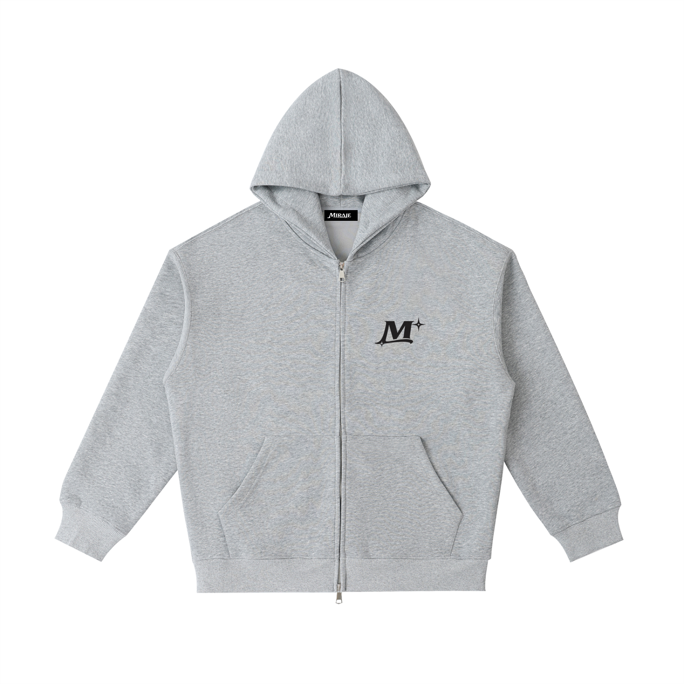 MIRAJE Zip-Up (Black Letters)