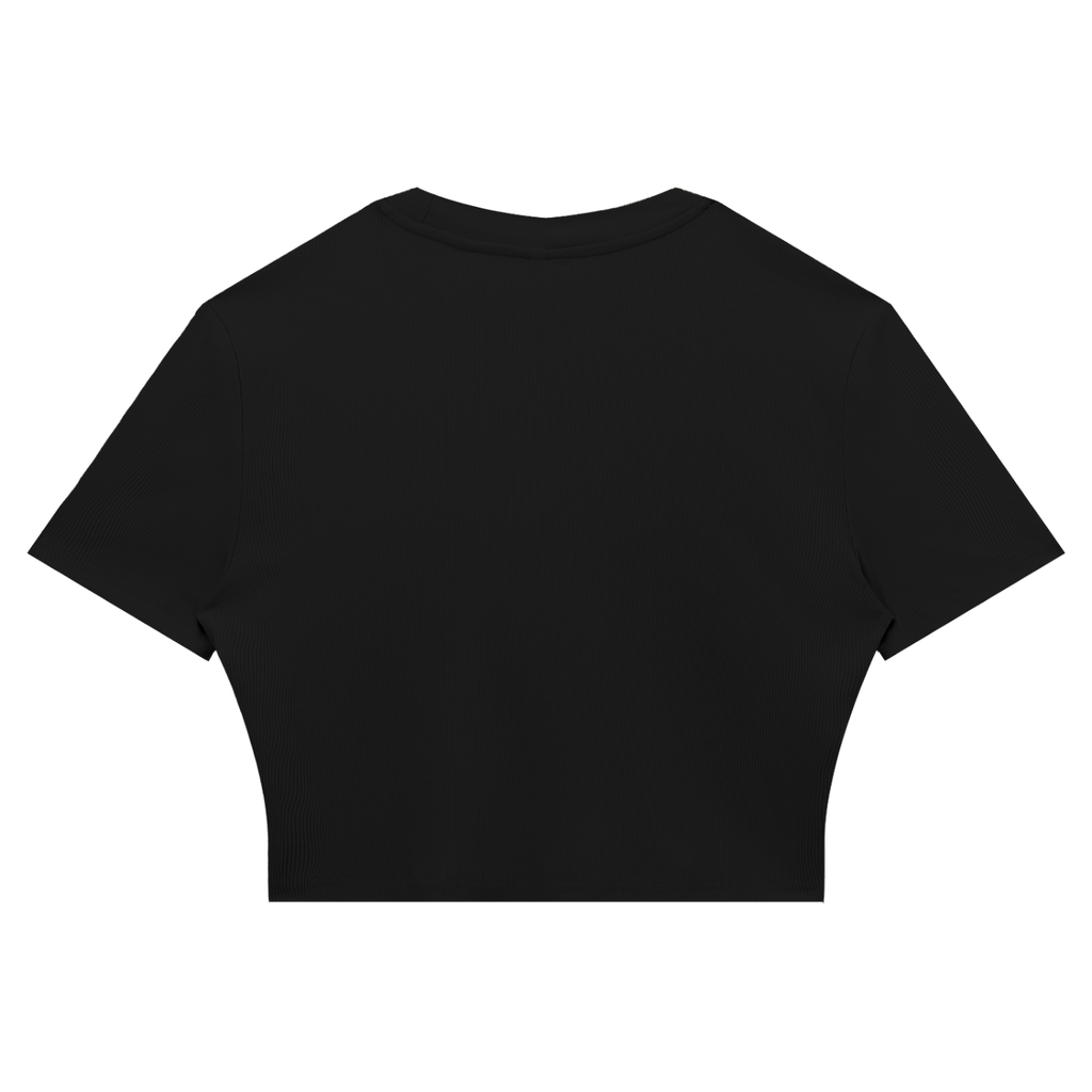 MIRAJE Women's Kiss Mark Cropped T-Shirt